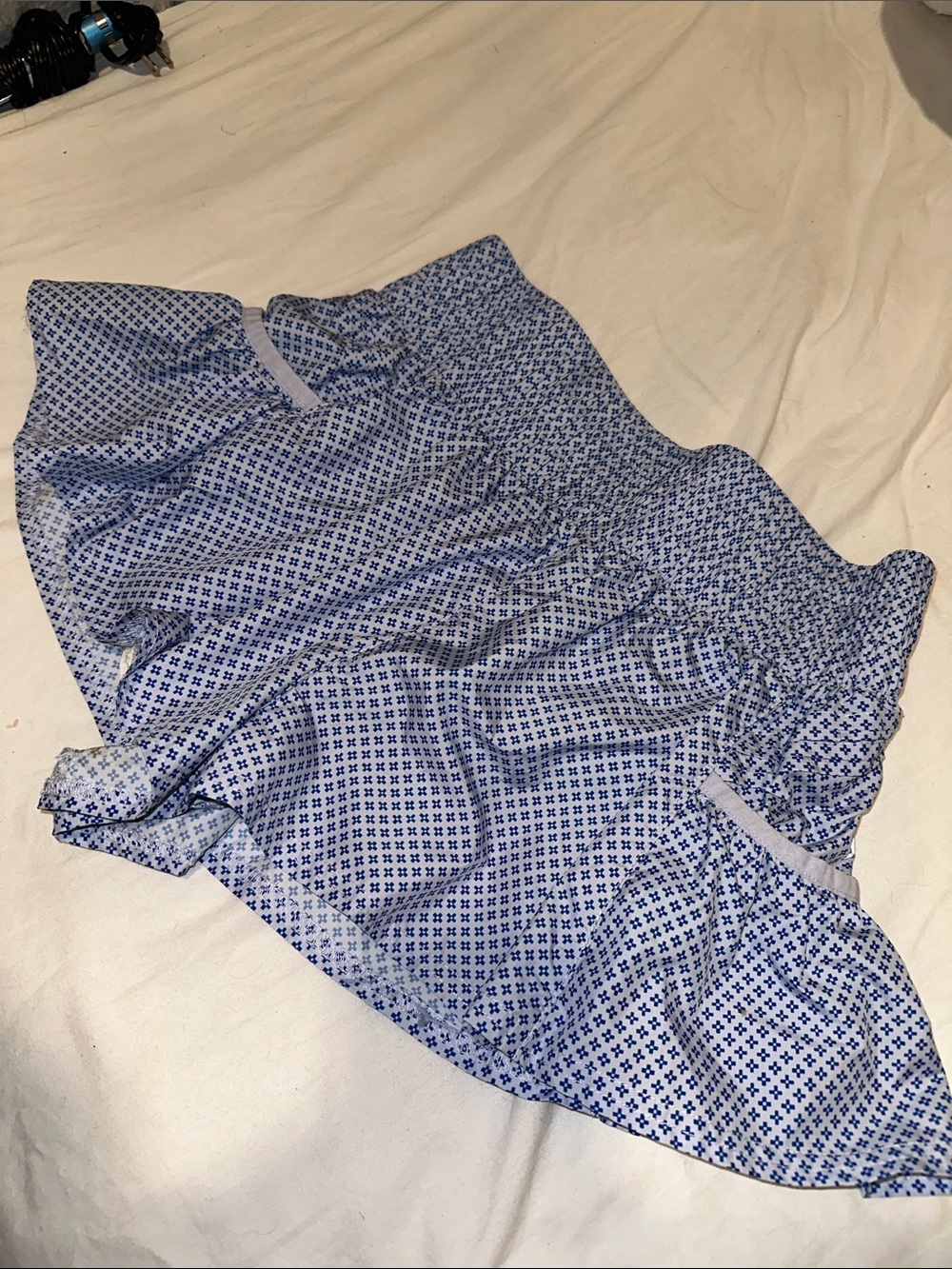 Free People Blue Printed Shorts